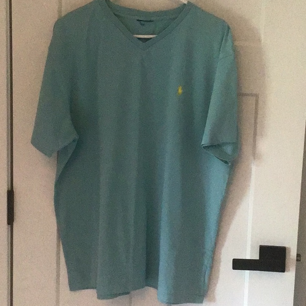 Men's Polo Blue V-Neck Shirt